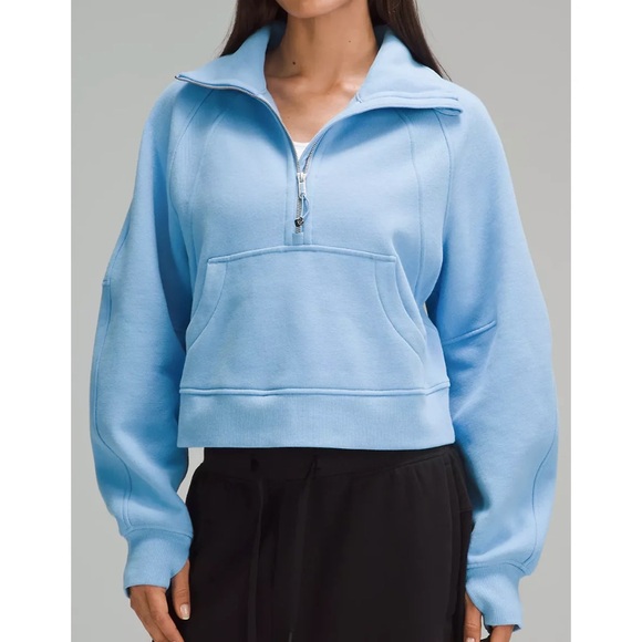 lululemon athletica Blue Half-Zip Jacket - Picture 1 of 8